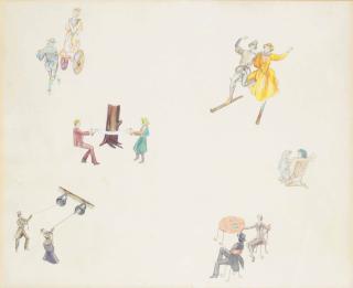 Francesco Clemente - Coppie al Lavoro