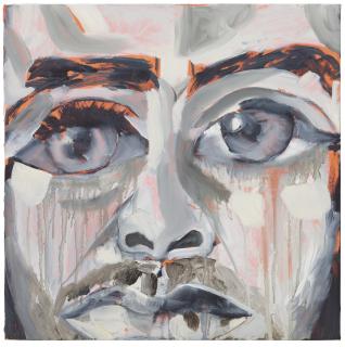 Francesco Clemente - Grisaille Self-Portrait