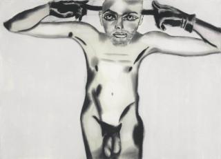 Francesco Clemente - Self-Portrait with Black Gloves