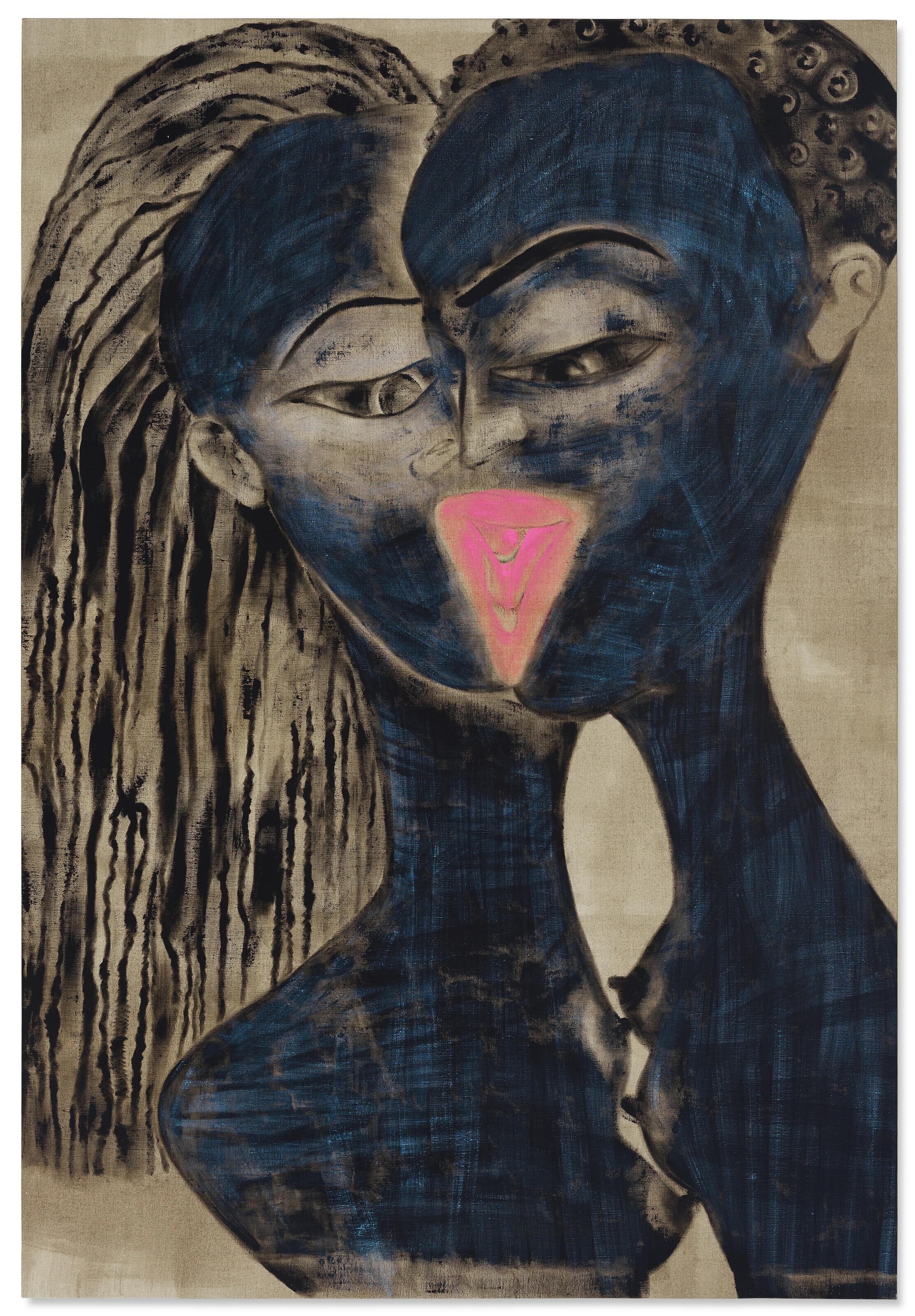 Francesco Clemente - Two Black Women