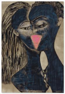 Francesco Clemente - Two Black Women