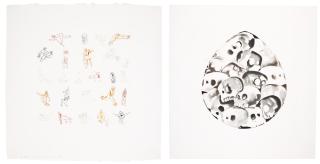 Francesco Clemente - Two prints by the artist