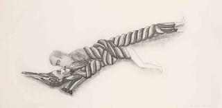 Francesco Clemente - Untitled (Couple Entwined), from Brooklyn Academy of Music I, 1986-87 Artist\'s Print Portfolio