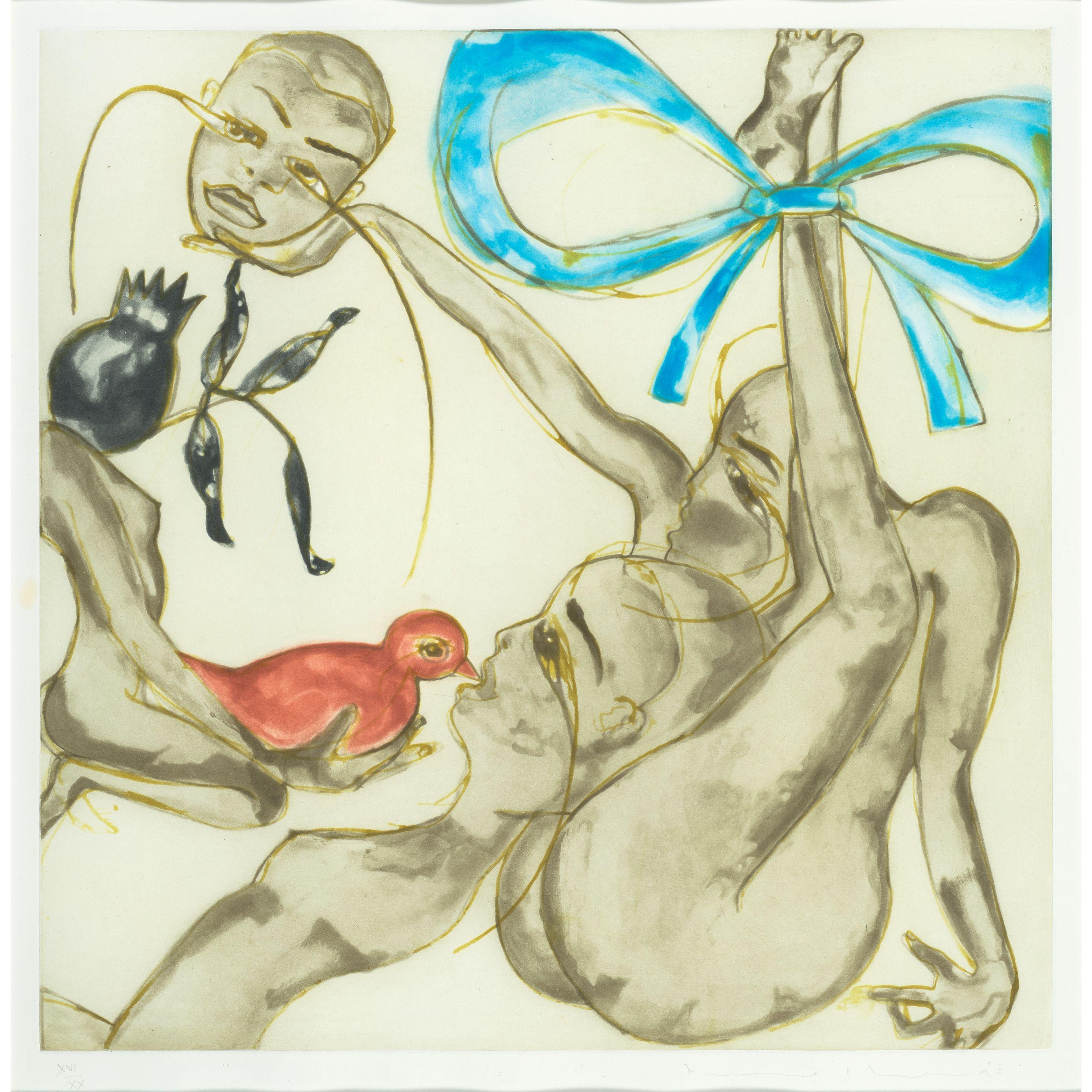 Francesco Clemente - Yellow, Red or Blue