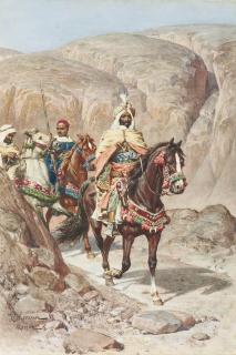 Francesco Coleman - Riders on a rocky pass