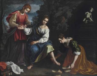 Francesco Curradi - Bathsheba at her bath