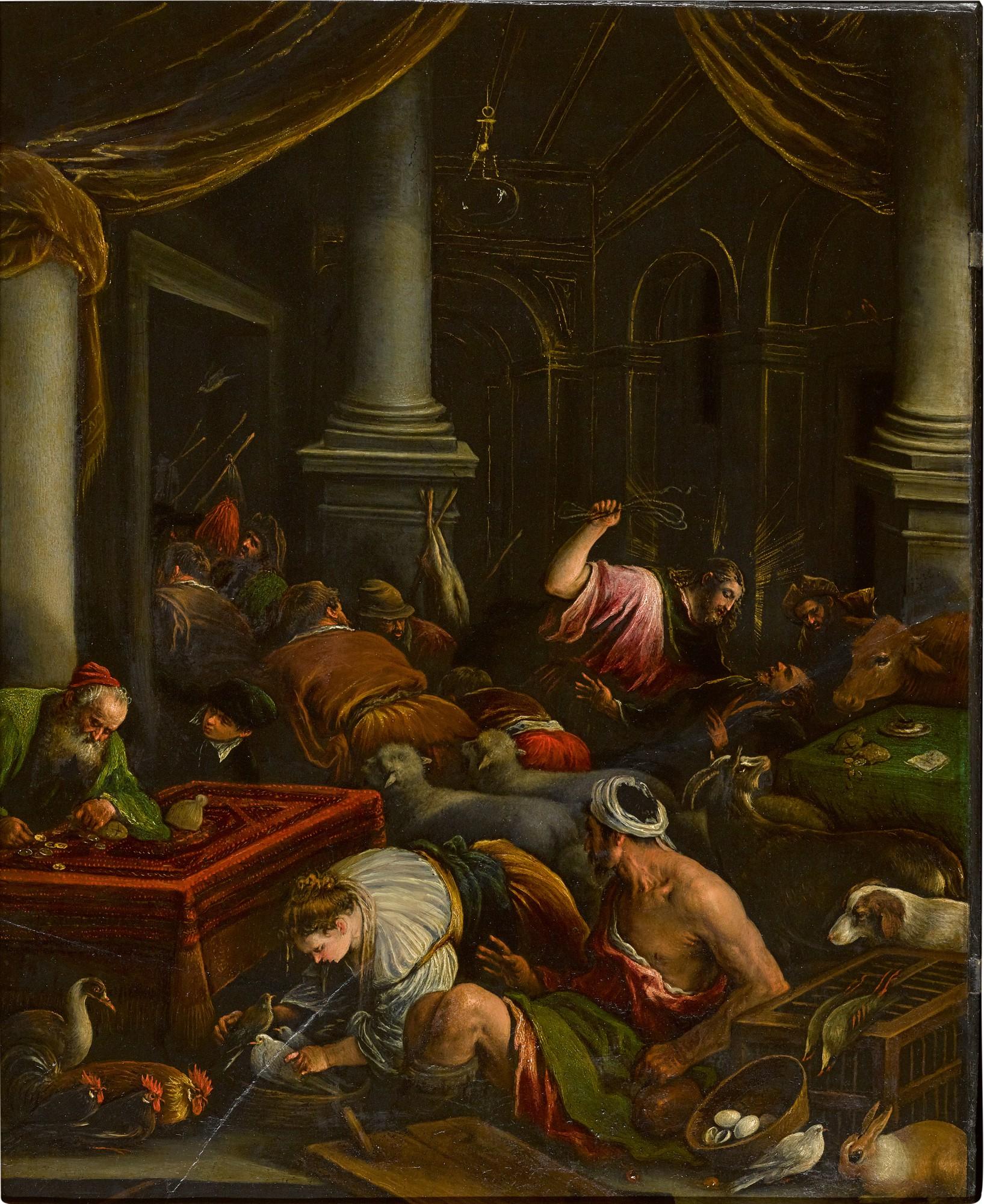 Francesco da Ponte - Christ driving the Moneylenders from the Temple