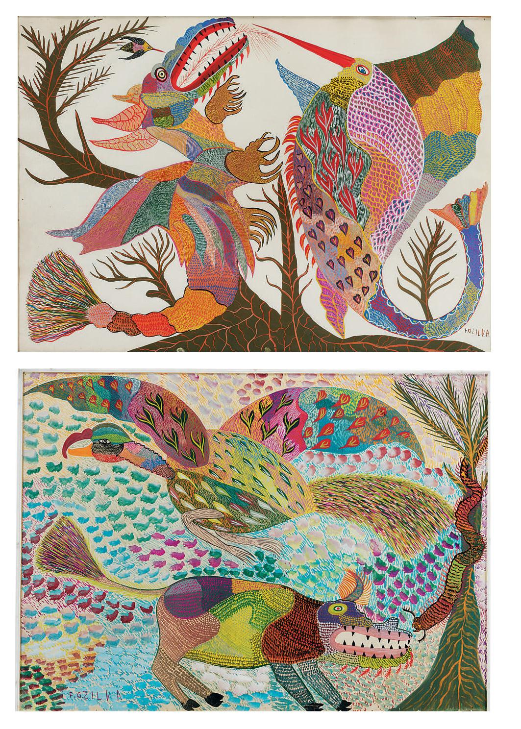 Francesco da Silva - Anthropomorphic Beasts, four works