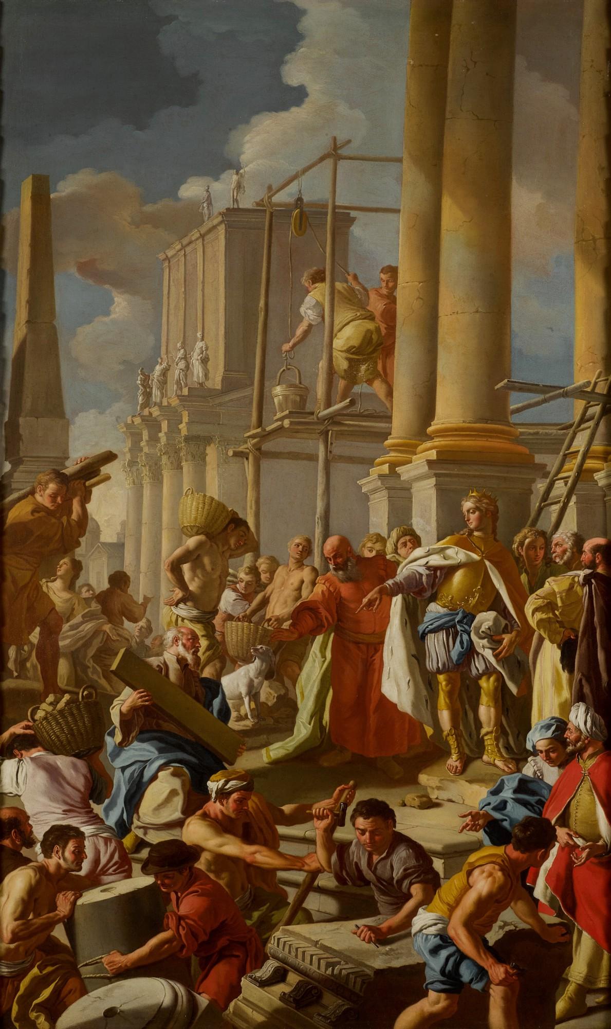 Francesco de Mura - Robert of Anjou Witnessing the Construction of the Church of Santa Chiara, Naples