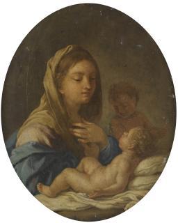Francesco De Mura - The Madonna And Child With The Infant Saint John The Baptist