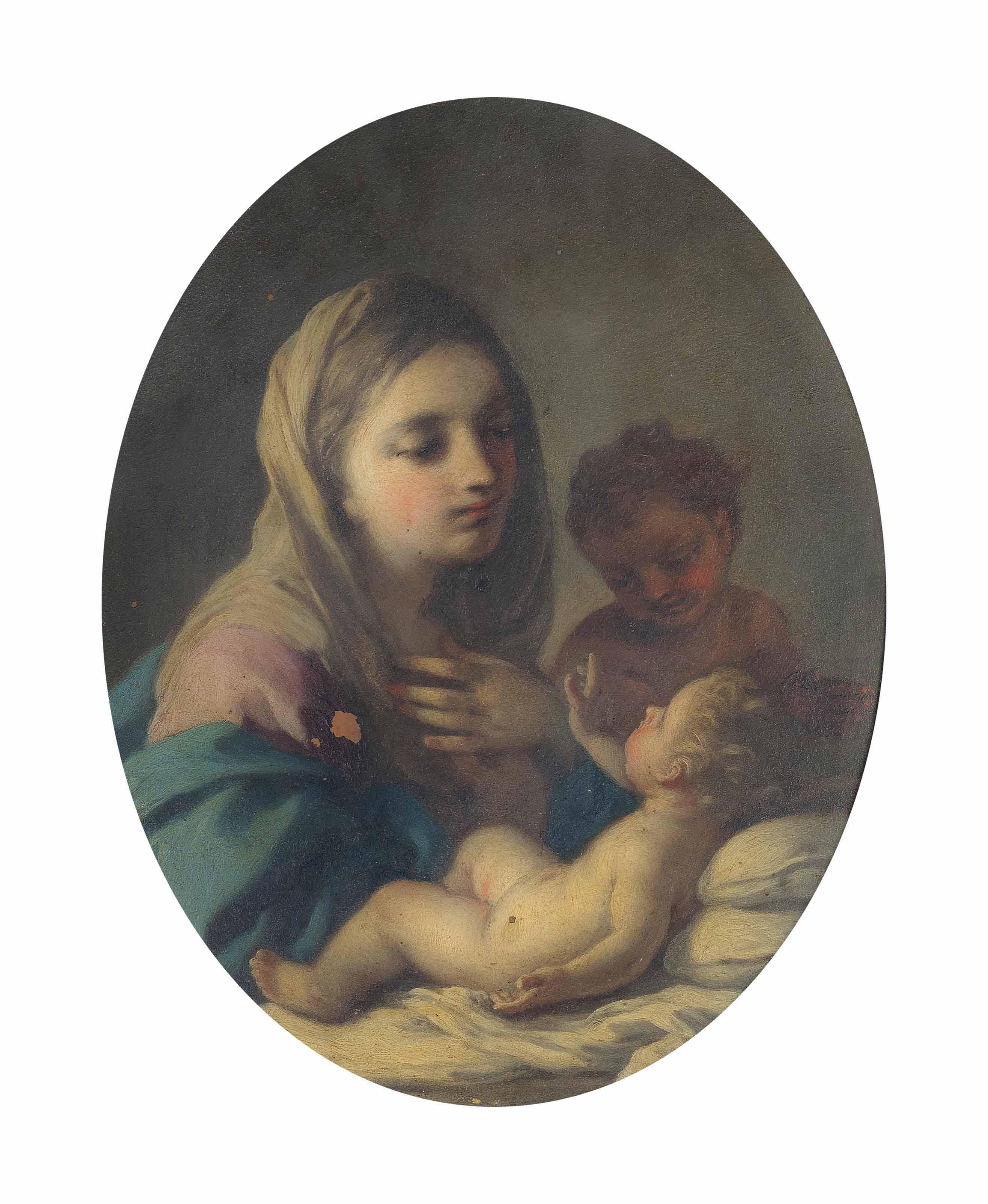 Francesco De Mura - The Madonna and Child with the infant Saint John
