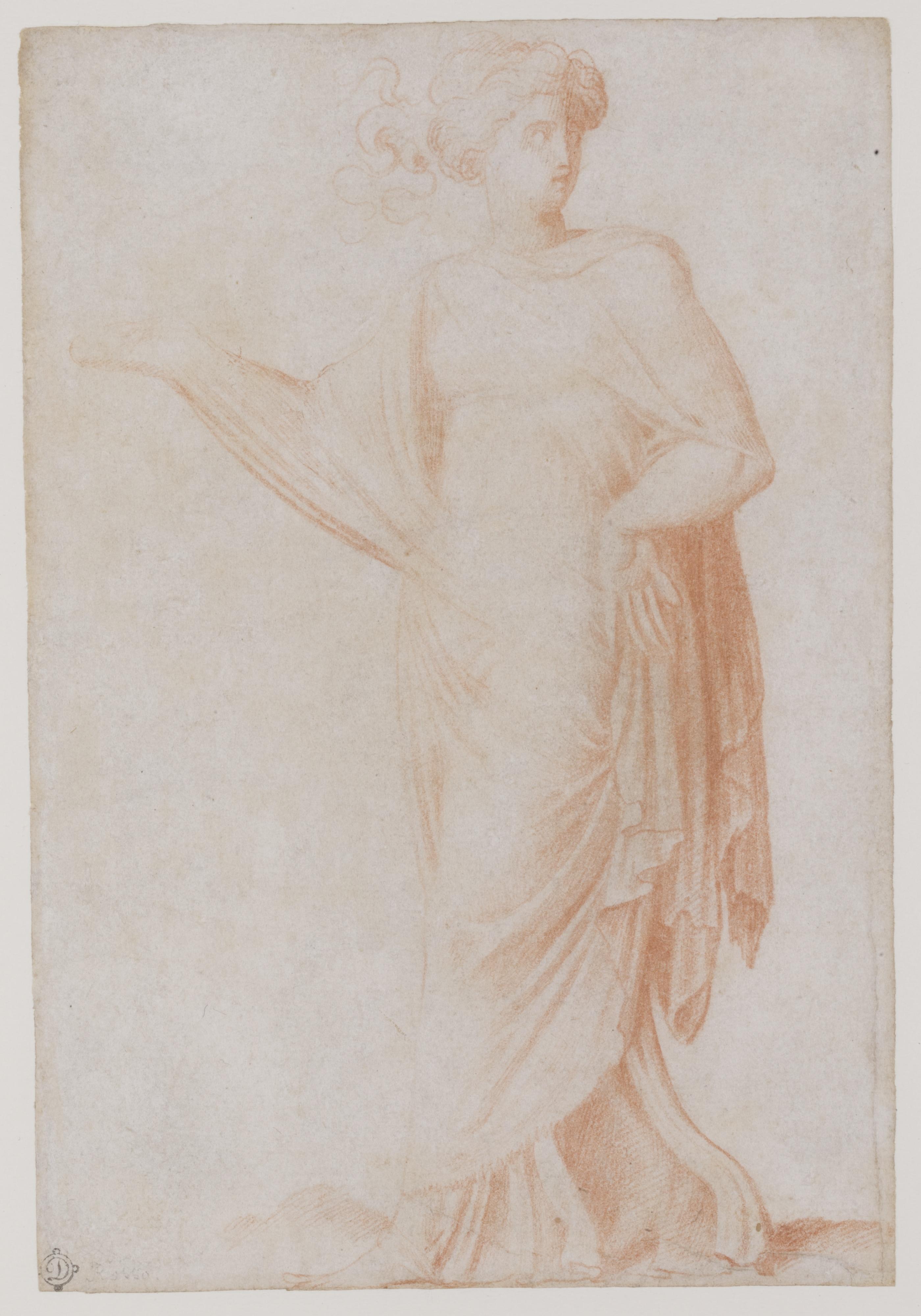 Francesco De\' Rossi - Standing Female Figure In Roman Costume