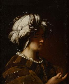 Francesco del Cairo - A sybil in a white turban