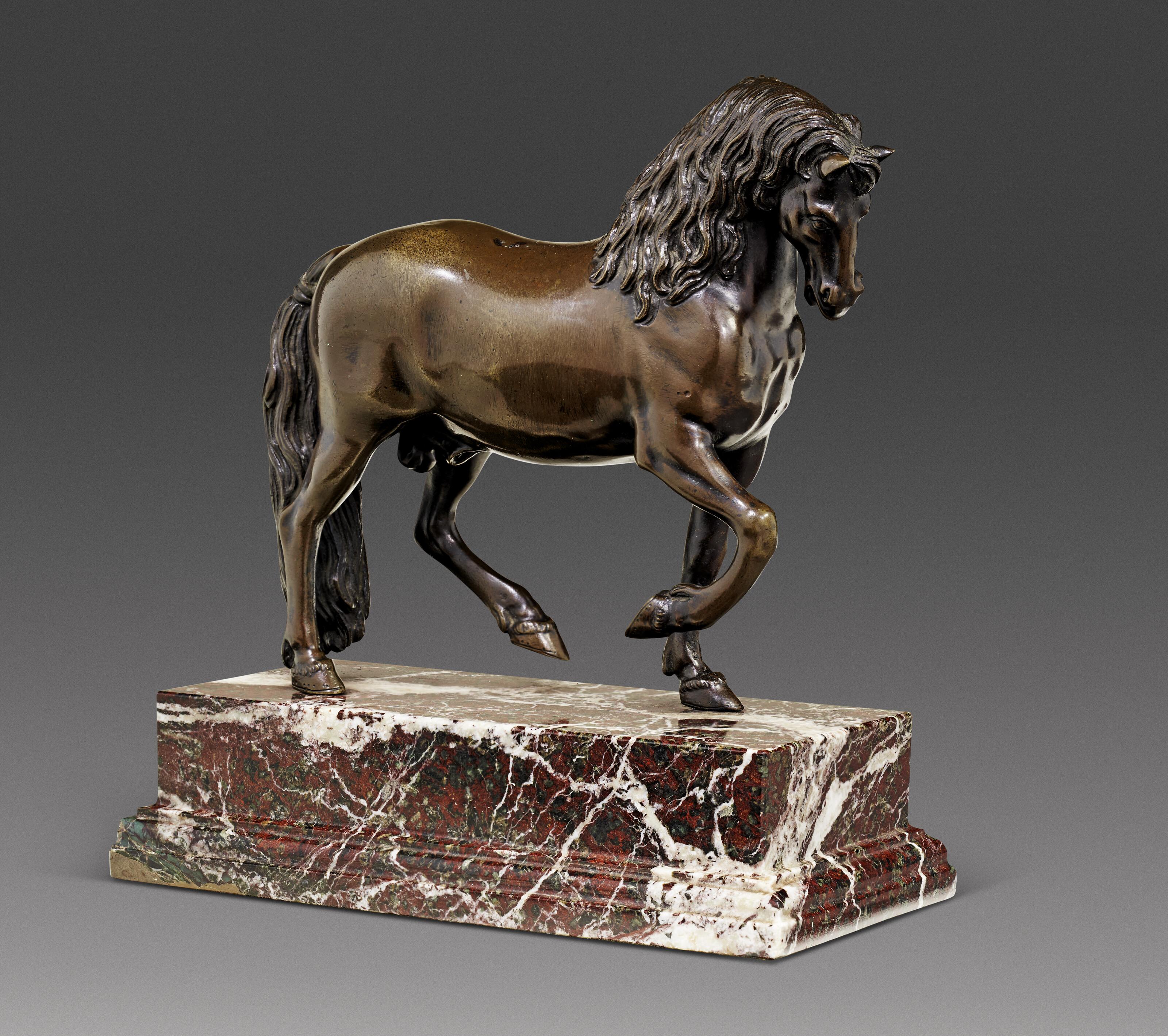 Francesco Fanelli - Cheval au trot à la longue crinière