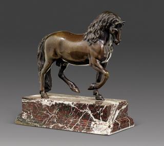 Francesco Fanelli - Cheval au trot à la longue crinière