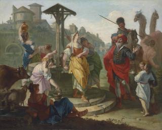 Francesco Fontebasso - Rebecca And Eliezer At The Well