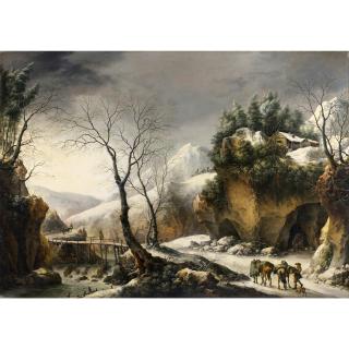 Francesco Foschi - Paysage D\'Hiver, Probablement \