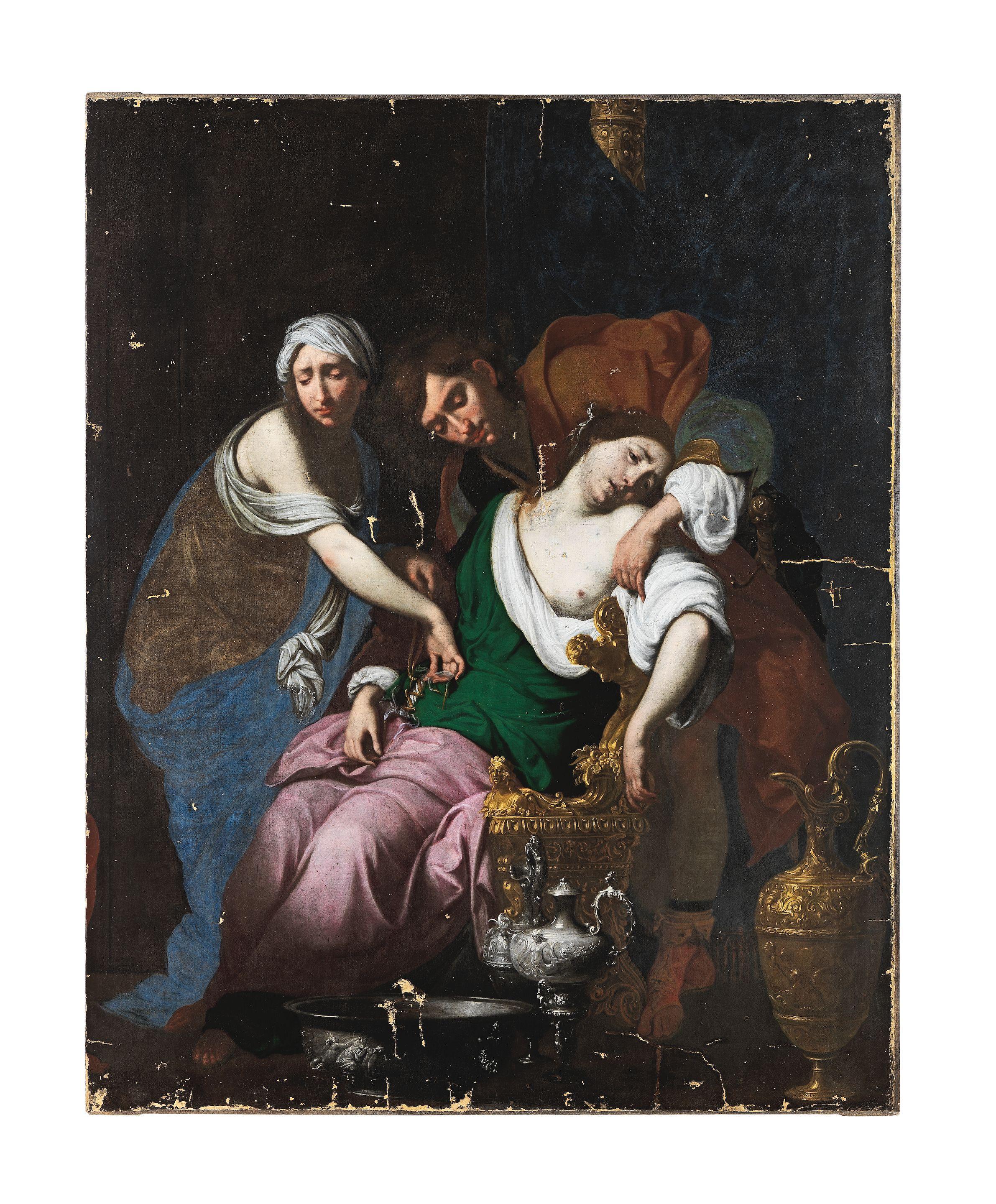 Francesco Furini - Rachel giving birth to Joseph