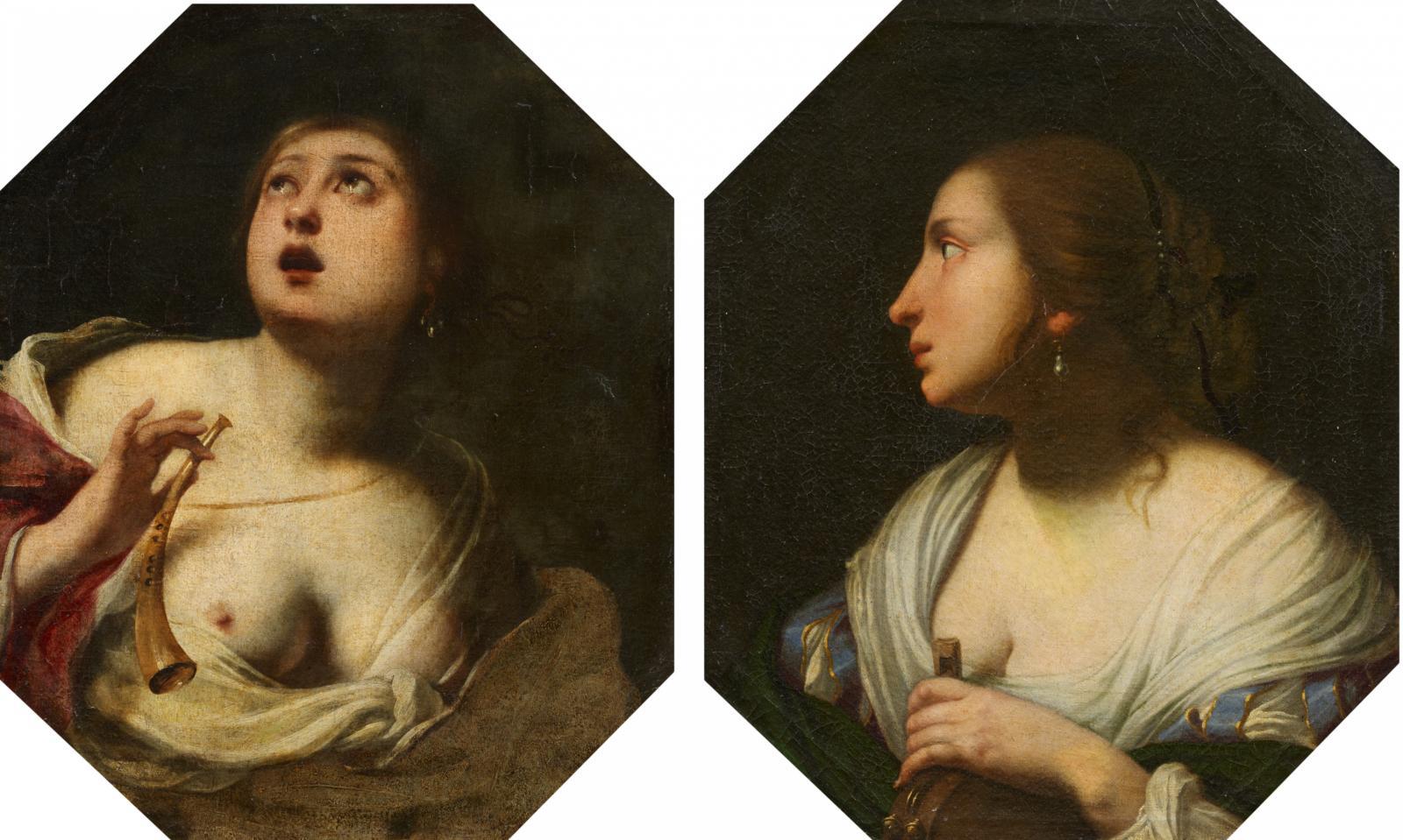 Francesco Furini - Zwei Gemälde