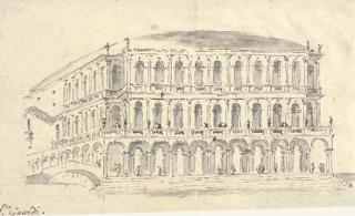 Francesco Guardi - A design for the projected Teatro Manin, Venice