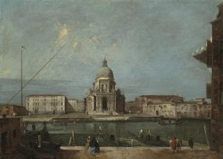 Francesco Guardi - A View Of The Grand Canal, Venice, With The Church Of Santa Maria Della Salute