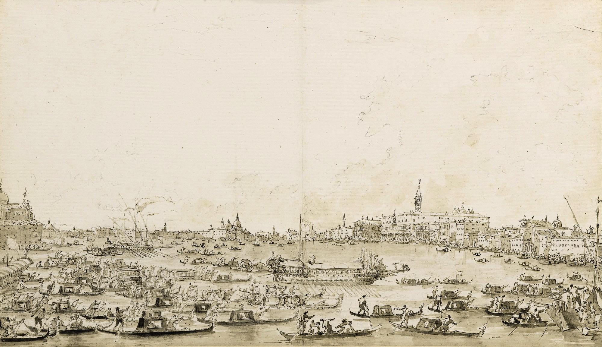 Francesco Guardi - The Return of the Bucintoro from S. Nicolò di Lido