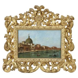 Francesco Guardi - Venezia, Veduta Del Canal Grande Con La Chiesa Di San Simeone Piccolo