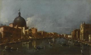 Francesco Guardi - Venice, A View Of The Grand Canal With San Simeone Piccolo