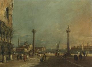 Francesco Guardi - Venice, A View Of The Piazzetta Looking Towards San Giorgio Maggiore