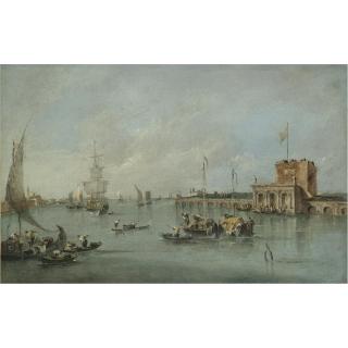 Francesco Guardi - Venice, A View The Forte Di S. Andrea