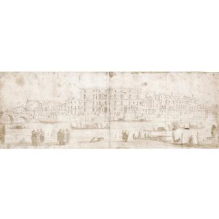 Francesco Guardi - View Of Cannaregio With The Ponte Dei Tre Archi And Figures In The Foreground