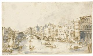 Francesco Guardi - View Of The Grand Canal With The Rialto Bridge And The Riva Del Vin