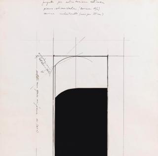 Francesco Lo Savio - Progetto per articolazione verticale piano - elissoidale di m. 2 x m. 1