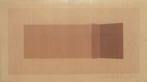 Francesco Lo Savio - Visione prospettiva frontale per progetto di un metallo monocromatico nero di m 3x1