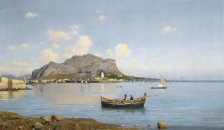 Francesco Lojacono - Italian mount Pellegrino, Palermo