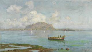 Francesco Lojacono - The Bay of Palermo, Monte Pellegrino beyond