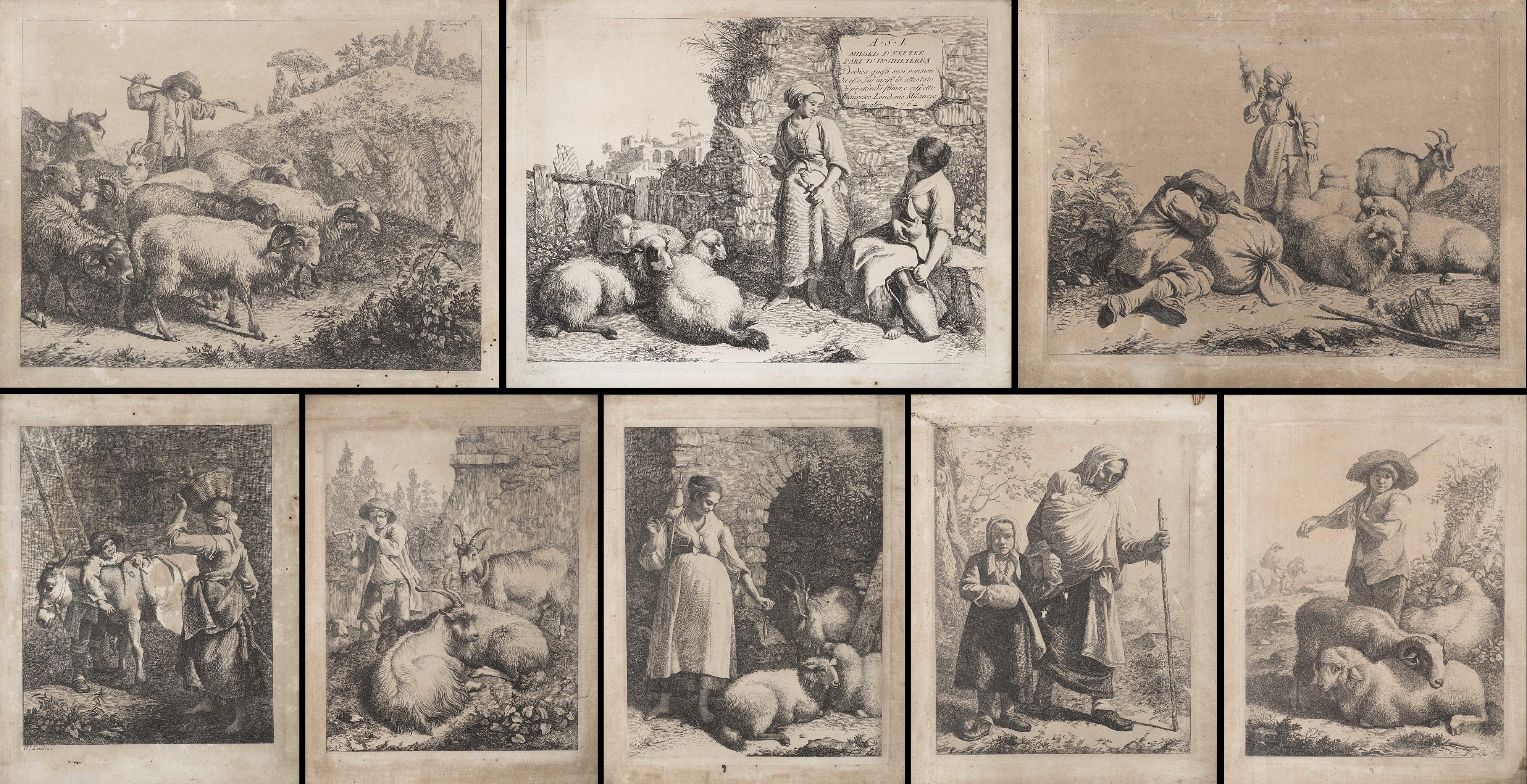 Francesco Londonio - Pastoral scenes