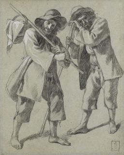 Francesco Londonio - Study Of Two Peasants