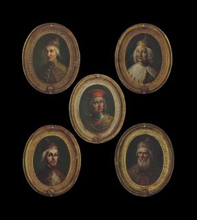 Francesco Maggiotto - Portraits Of Andrea Dandulo; Carlo Ruzini; Johannes Fabriacus; Petrus Candianus; And Joannes Participatius