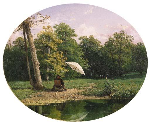 Francesco Mancini - Pittore Al Cavalletto In Riva Al Torrente