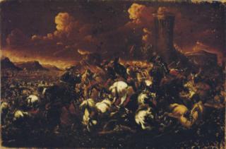 Francesco Monti - A battle skirmish