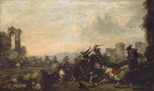 Francesco Monti - A cavalry skirmish