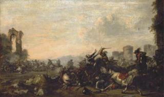Francesco Monti - A cavalry skirmish