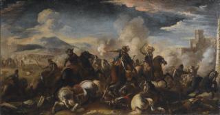 Francesco Monti - Scontro di cavalleria