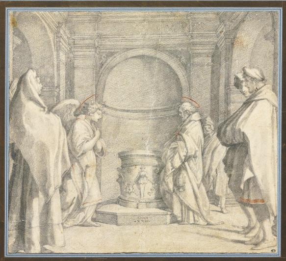 Francesco Morandini - The Annunciation to Zacharias, after Andrea del Sarto