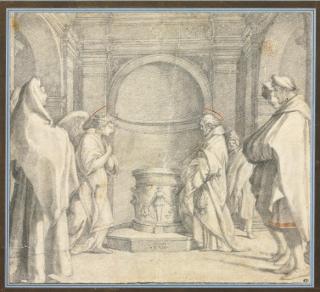 Francesco Morandini - The Annunciation to Zacharias, after Andrea del Sarto