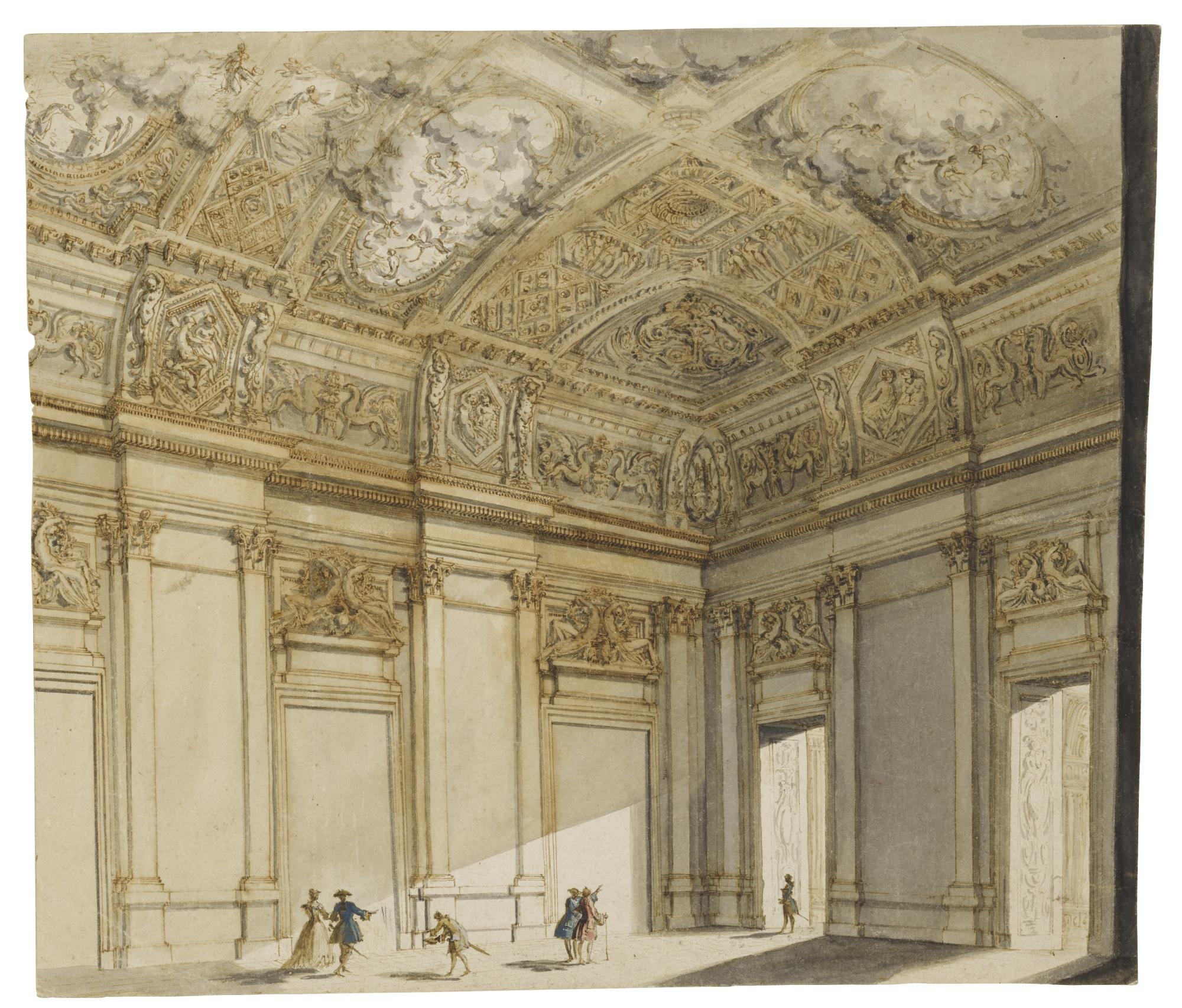 Francesco Panini - Design For The Interior Of A Palace
