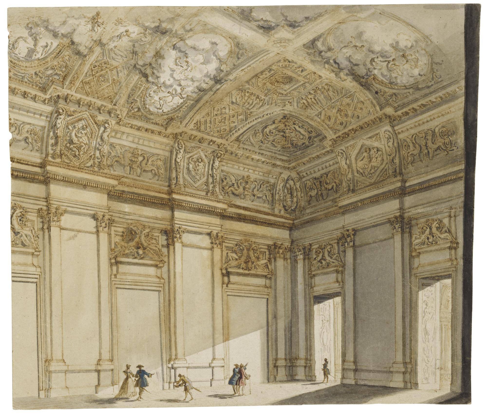 Francesco Panini - Design For The Interior Of A Palace