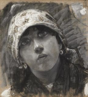 Francesco Paolo Michetti - Ritratto di popolana