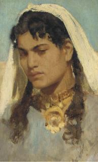 Francesco Paolo Michetti - Study of An Arab Girl